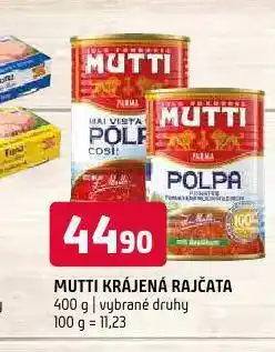 Terno Mutti krájená rajčata nabídka