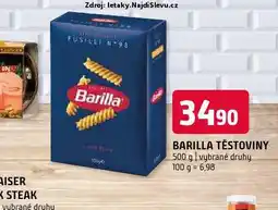 Terno Barilla těstoviny nabídka