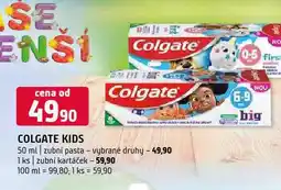 Terno Colgate zubní pasta nabídka