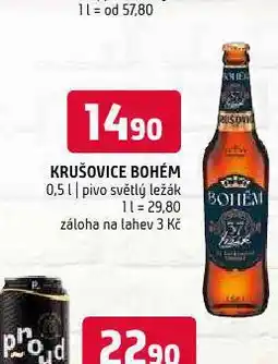 Terno Pivo krušovice bohém nabídka