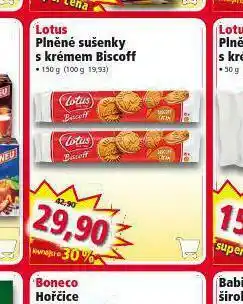 Norma Lotus plněné sušenky nabídka