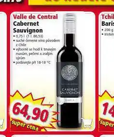 Norma Valle de central cabernet sauvignon nabídka