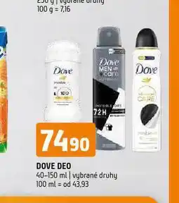 Terno Dove deodorant nabídka