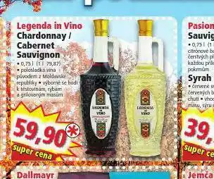 Norma Legenda in vino cabernet sauvignon nabídka
