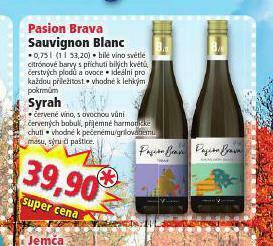 Norma Pasion brava sauvignon blanc nabídka