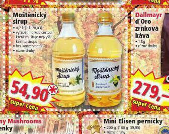 Norma Moštěnický sirup nabídka