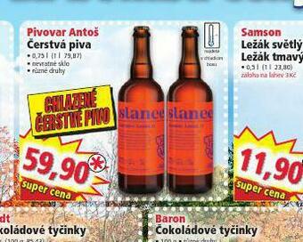 Norma Pivovar antoš čerstvá piva nabídka