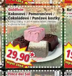 Norma Kokosové, pomerančové, čokoládové, punčové kostky nabídka