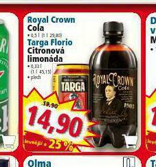 Norma Royal crown cola nabídka