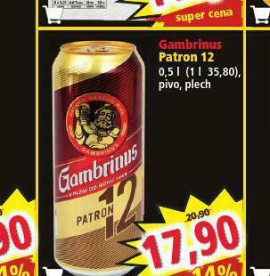 Norma Pivo gambrinus patron 12 nabídka