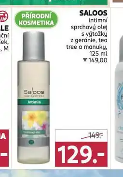 Rossmann Saloos intimní sprchový olej nabídka
