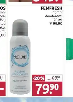 Rossmann Femfresh intimní deodorant nabídka