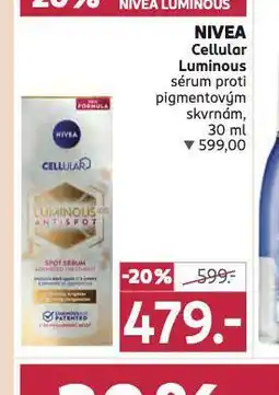Rossmann Nivea cellular sérum nabídka