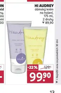 Rossmann Hi audrey dámský krém na holení nabídka