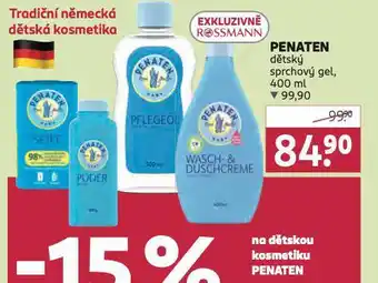 Rossmann Penaten dětský sprchový gel nabídka