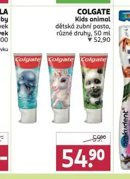 Rossmann Colgate kids animal dětská zubní pasta nabídka