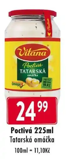 Qanto Poctivá 225ml Tatarská omáčka nabídka