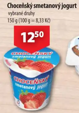 CBA Choceňský smetanový jogurt nabídka