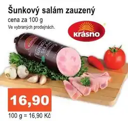 COOP DISKONT Šunkový salám zauzený nabídka