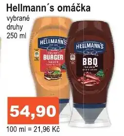 COOP DISKONT Hellmann's omáčka nabídka