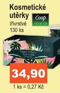 COOP DISKONT Kosmetické utěrky nabídka