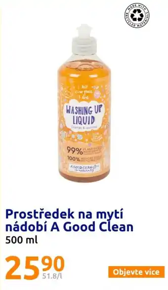 Action Prostředek na mytí nádobí A Good Clean nabídka