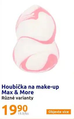 Action Houbička na make-up Max & More nabídka