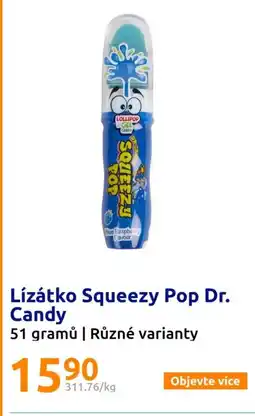 Action Lízátko Squeezy Pop Dr. Candy nabídka