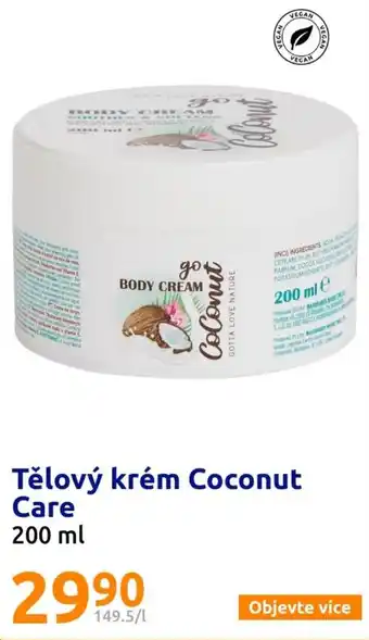 Action Tělový krém Coconut Care nabídka