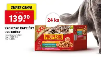 Lidl PROPESKO KAPSIČKY PRO KOČKY nabídka