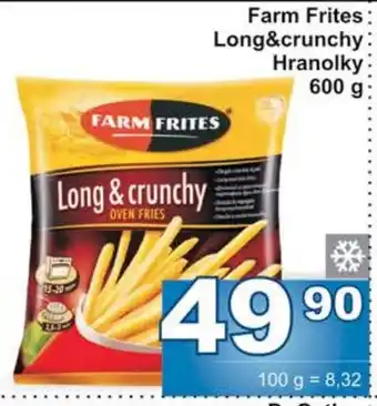 Jip Farm Frites Long&crunchy Hranolky 600 g nabídka
