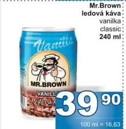 Jip Mr.Brown ledová káva nabídka