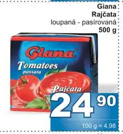 Jip Giana Rajčata loupaná - pasírovaná 500 g nabídka