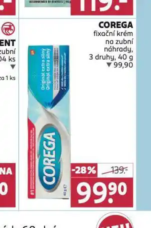 Rossmann Corega fixační krém nabídka