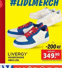 Lidl Volnočasová obuv nabídka