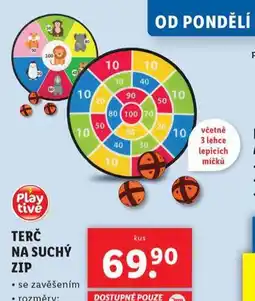 Terč na suchý zip