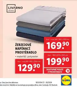 Lidl Žerzejové napínací prostěradlo 140-160 x 200 cm nabídka