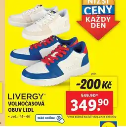 Lidl Volnočasová obuv lidl nabídka