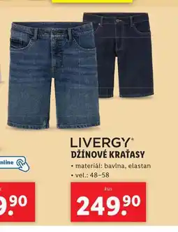 Lidl Džínové kraťasy nabídka