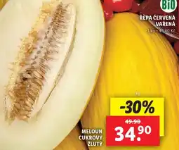 Lidl Meloun cukrový žlutý nabídka