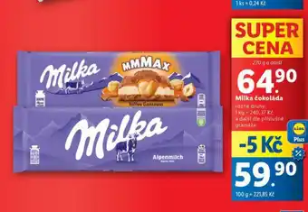 Lidl Milka čokoláda nabídka