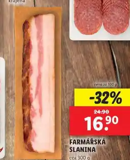 Lidl Farmářská slanina nabídka