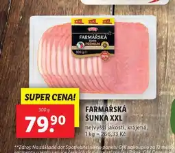 Lidl Farmářská šunka nabídka