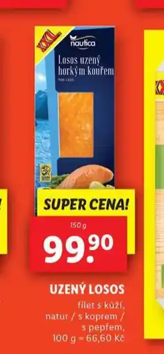 Lidl Uzený losos nabídka