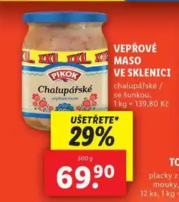 Lidl Vepřové maso ve sklenici nabídka