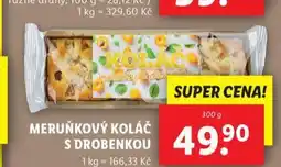 Lidl Meruňkový koláč s drobenkou nabídka