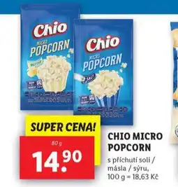 Lidl Chio micro popcorn nabídka