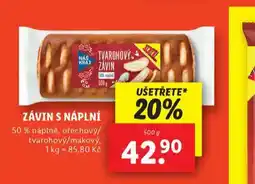 Lidl Závin s náplní nabídka
