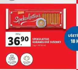 Lidl Spekulatius karamelové sušenky nabídka