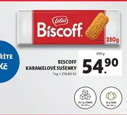 Lidl Biscoff karamelové sušenky nabídka